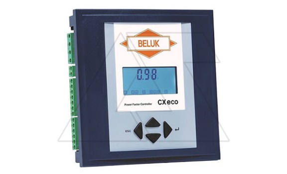 Регулятор BLR-ACXeco (ACXE12R), 12(13) ступеней, измерение THDI/THDU/°C, Umin/Umax, 90_550VAC, фронт IP41 фото