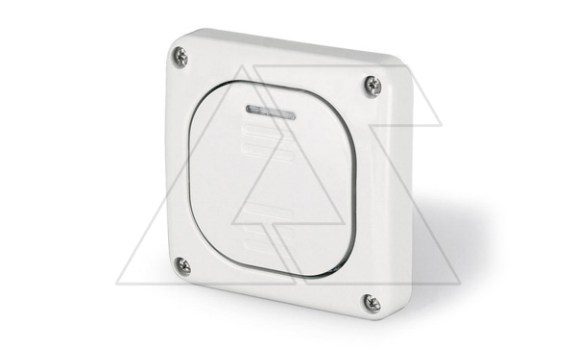 Переключатель встраиваемый проходной, 1P 10A/250V, с подсветкой, M95(95x95mm), IP66, серия PROTECTA фото