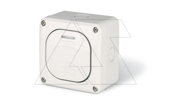 Выключатель накладной одноклавишный, 1P 20A/250V, с подсветкой, M95(95x95mm), IP66, серия PROTECTA фото