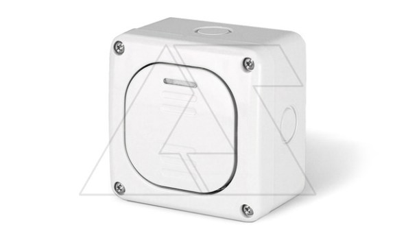 Переключатель накладной проходной, 1P 10A/250V, с подсветкой, M95(95x95mm), IP66, серия PROTECTA фото
