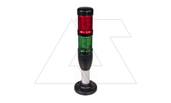 Сигнальная колонна в сборе SL4-100-L-RG-24LED (К-З 24VAC/DC, 100мм), IP66 фото