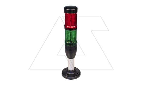 Сигнальная колонна в сборе SL4-100-L-RYG-24LED (К-Ж-З 24VAC/DC, 100мм), IP66 фото