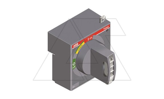 Рукоятка выносная поворотная RHE для стационарного/втычного T6, IP40 к-т основание и ось 500mm с рукояткой на дверь, серая фото