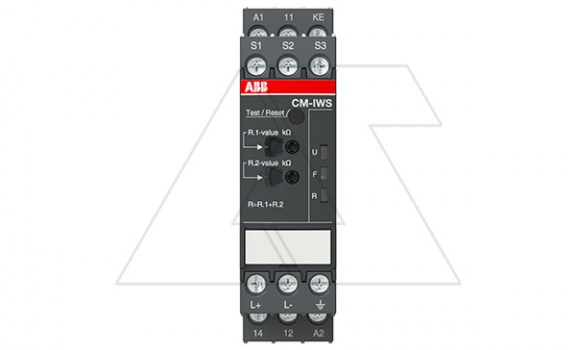 Реле контроля изоляции CM-IWS.1S, 24...240VAC/DC 0...250VAC/0...300VDC 1...100kOm 10µF сброс тест память 1CO (3A-AC15) LED 22.5mm фото