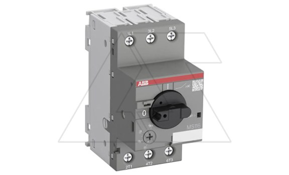 Авт. выключатель MS116-1.0, It=0.63...1A Ie=12.5A 0.25kW Icu=100kA CLASS-10A обрыв L фото