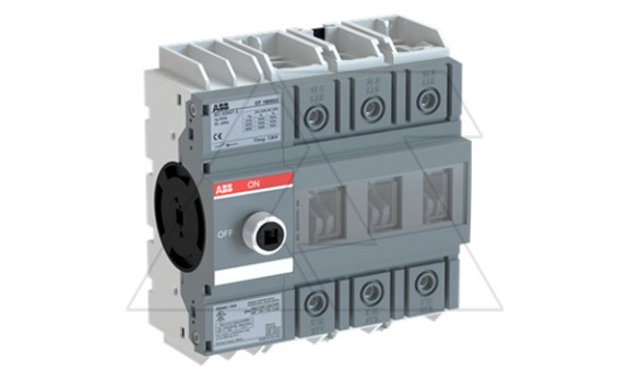 Выкл. нагрузки OT160G03P, 160A 3P видимый разрыв с выносной блок. рукояткой OHB65J6 и осью OXP6X210 ABB даташит схема