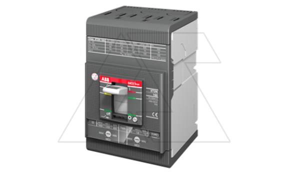 Авт. выключатель Tmax XT2N 160/100 MA, 100A 3P 36kA Ie=6...14In без теплового расцепителя ABB даташит схема