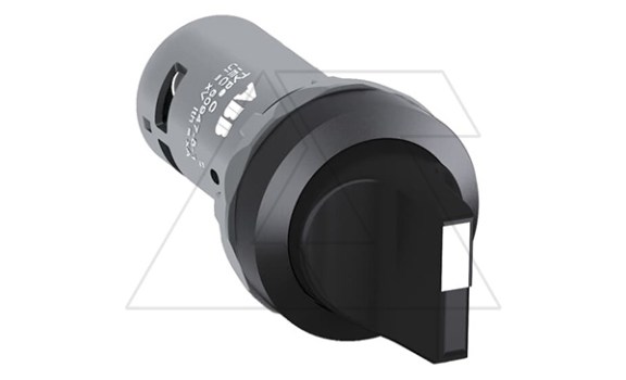 Переключатель C3SS1-10B-20, 3-х позиц., черный, 2NО (45-0-45), с фиксацией, IP66, пластик, 22mm фото