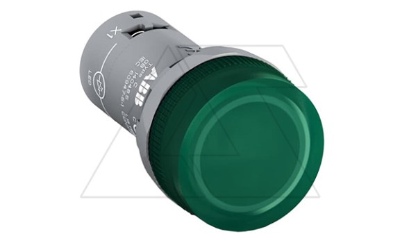 Светосигнальная арматура CL2-523G, зеленая, 230VAC, IP66, 22mm фото