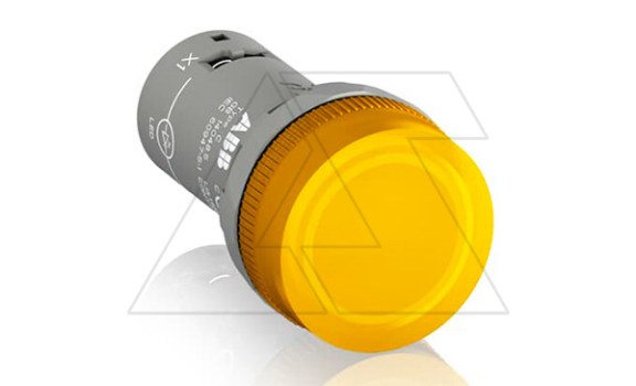 Светосигнальная арматура CL2-523Y, желтая, 230VAC, IP66, 22mm фото