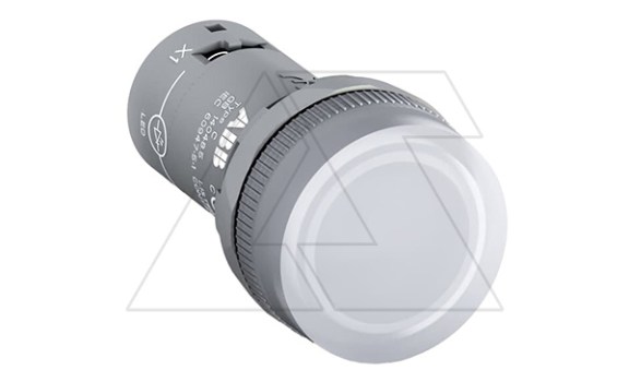 Светосигнальная арматура CL2-523C, белая, 230VAC, IP66, 22mm фото
