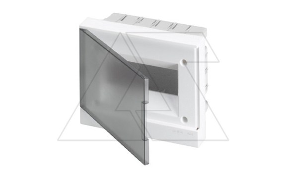 Щиток встраив. ABB Basic E BEF402208, 8M, прозр. серая дверь, 63A, IP40, 230x180x102mm, 2хPEN-шина фото