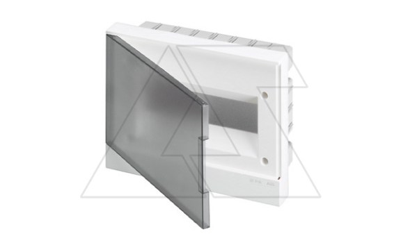 Щиток встраив. ABB Basic E BEF402212, 12M, прозр. серая дверь, 63A, IP40, 300x220x102mm, 2хPEN-шина фото