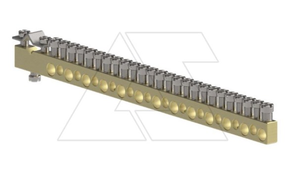 Шинка латунная L-26, 1x25+25x10mm2 фото