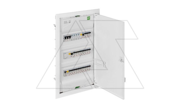 Щит встраив. MSF 3x12M (36M), N/PE 2x(1x25+22x10mm2), мет. дверь, белый RAL9016, 603x358x94mm, IP30 Elektro-Plast даташит схема