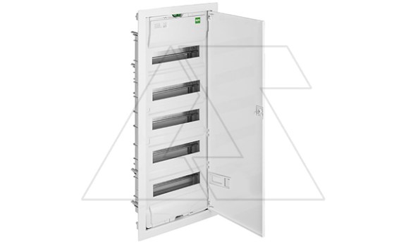 Щит встраив. MSF 5x12M (60M), N/PE 2x(2x25+20x16mm2+19x10mm2), мет. дверь, белый RAL9016, 853x358x97mm, IP30 фото