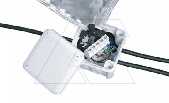 Комплект T 60 hars, распред. коробка, IP68, UV-resistant, IK08, 114х114х57мм, 7хМ25, серый, полипропилен фото