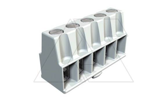 Клемная колодка KL-T 02-06 для коробок Т60, B9, 5х1,5...6мм², 400V, серый, полиамид фото