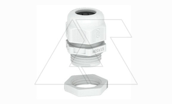 Ввод V-TEC VM25+LGR кабельный с контргайкой, М25х1.5, IP68, UV-resistant, для ввода кабеля Ø9-17мм, серый, полиамид фото