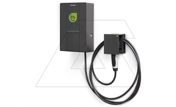 Зарядное устройство BE-W, Тип1, 7.4kW (32A, 230VAC 1P+N+E), с кабелем 4m, антрацит, 235x370x115mm, IK08, IP54 фото