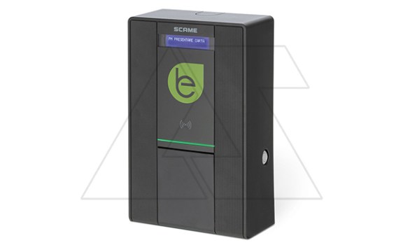 Зарядное устройство BE-W, Тип2, 7.4kW (32A, 230VAC 1P+N+E), с розеткой, PM, EM, LCD, антрацит, 235x370x115mm, IK08, IP54 фото