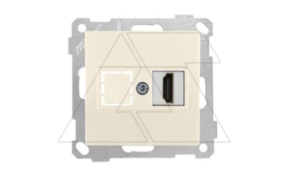 21 - Розетка 1xHDMI, сл.кость фото