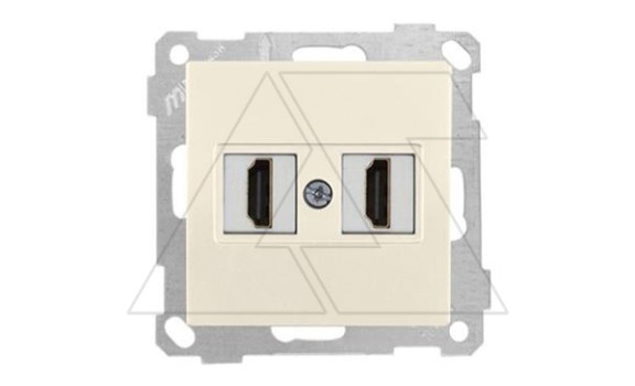 21 - Розетка 2xHDMI, сл.кость фото