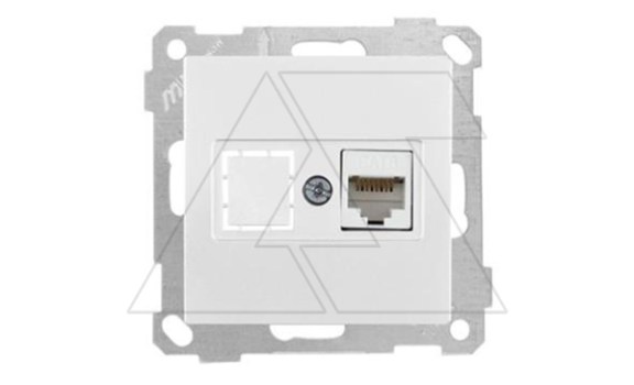 21 - Розетка 1хRJ-45 кат. 6 UTP, белый фото