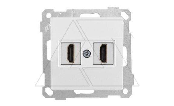21 - Розетка 2xHDMI, белый фото