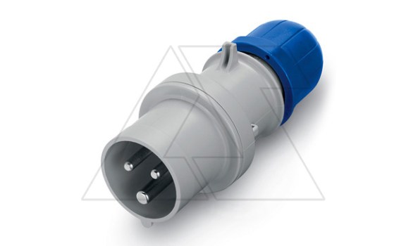 Разъем пром. силовой CEE кабельный, штекер, 16A, 2P+E 6h, 200_250VAC 50/60Hz, IP44/IP54, серия OPTIMA фото