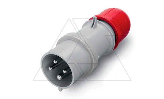 Разъем пром. силовой CEE кабельный, штекер, 16A, 3P+E 6h, 380_415VAC 50/60Hz, IP44/IP54, серия OPTIMA фото