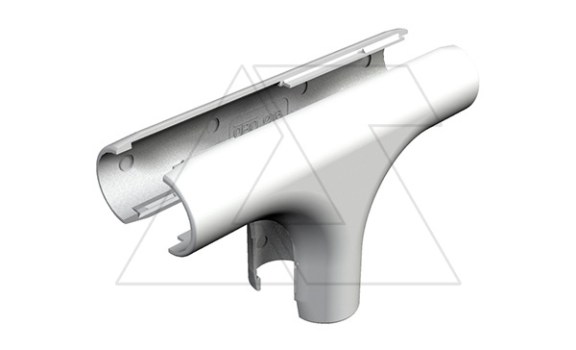 Секция 2953 T M25 LGR Т-образная, трубы Quick-Pipe разъемная, IP44, наружн. Ø31,2мм, серый, ПВХ фото
