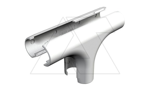 Секция 2953 T M32 LGR Т-образная, трубы Quick-Pipe разъемная, IP44, наружн. Ø38,7мм, серый, ПВХ фото