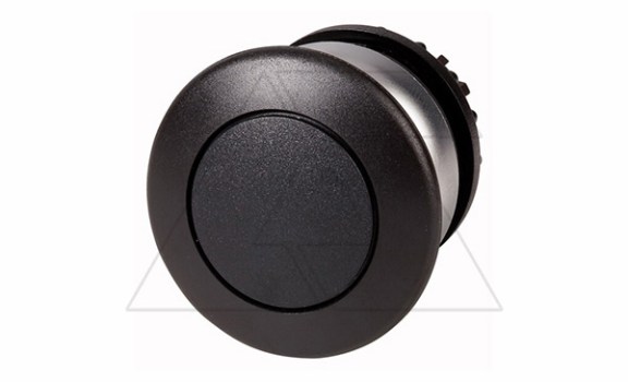 Кнопка грибовидная черная 36мм без фиксации Titan M22-DP-S, IP67 фото