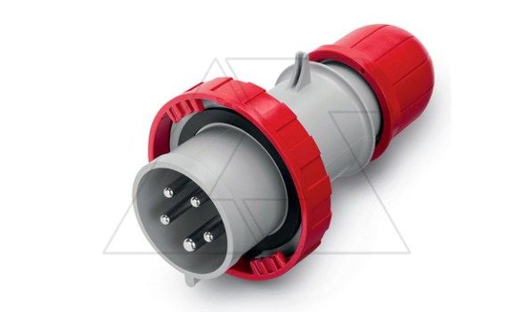 Разъем пром. силовой CEE кабельный, штекер, 32A, 3P+N+E 6h, 346_415VAC 50/60Hz, IP66/IP67/IP69, серия OPTIMA фото