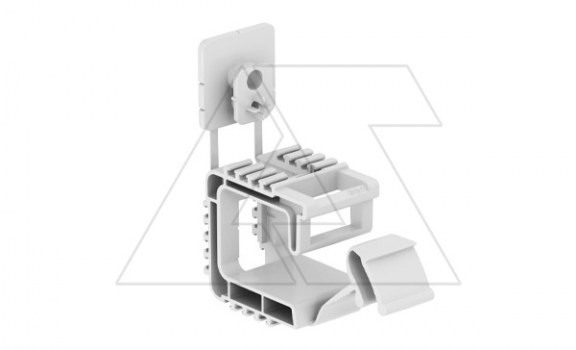 Крепление 2031 10 Grip 10 групповое, захват, до 10 кабелей NYM 3х1,5мм², F=0,32kN, RAL 7035, серый полипропилен фото