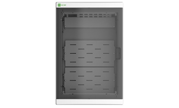 Щит навесной ELEGANT мультимед, патч-панель, 1xSCHUKO, 2xМП, дымчатая пласт. дверь, белый RAL9003, 310x475x104 mm, IP40 Elektro-Plast даташит схема