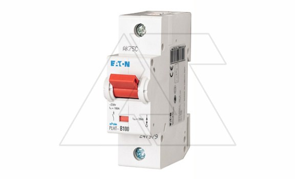 Авт. выключатель PLHT-C100/1, 1P, 100A, хар-ка C, 20kA, 1.5M фото