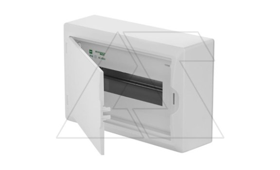 Щит навесной ECO BOX 1x12M, N/PE 2x 6x16+3x10mm2, белая пласт. дверь, белый RAL9003, 198x298x96mm, IP40 Elektro-Plast даташит схема