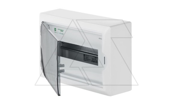 Щит навесной ECO BOX 1x12M, N/PE 2x 6x16+3x10mm2, дымчатая пласт. дверь, белый RAL9003, 198x298x96mm, IP40 Elektro-Plast даташит схема