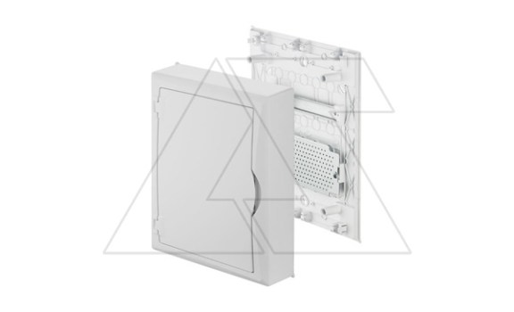 Щит навесной ECO BOX мультимед, TS35+1x МП перф.118x270mm, белая пласт. дверь, белый RAL9003, 434x354x105mm, IP40 Elektro-Plast даташит схема
