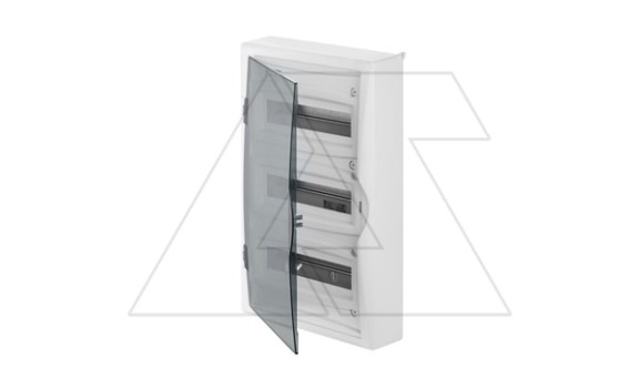 Щит навесной ECO BOX 3x12M, N/PE 4x 6x16+3x10mm2, дымчатая пласт. дверь, белый RAL9003, 560x354x107mm, IP40 Elektro-Plast даташит схема