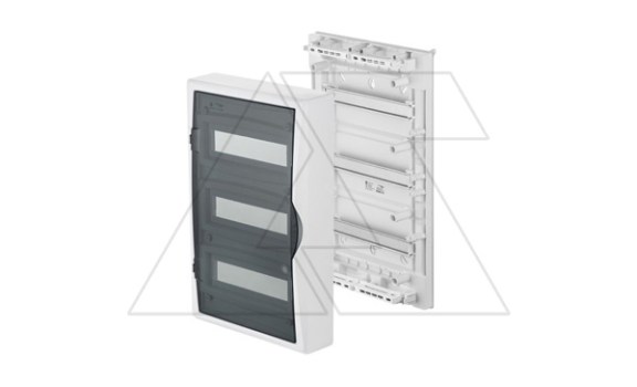 Щит навесной ECO BOX 3x12M, N/PE 4x 6x16+3x10mm2, дымчатая пласт. дверь, белый RAL9003, 560x354x107mm, IP40 Elektro-Plast даташит схема