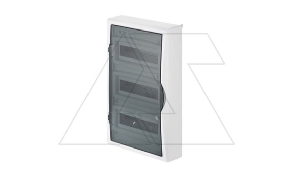 Щит навесной ECO BOX 3x12M, N/PE 4x 6x16+3x10mm2, дымчатая пласт. дверь, белый RAL9003, 560x354x107mm, IP40 фото