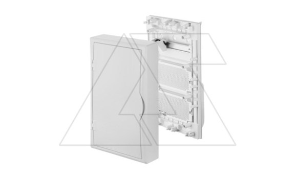 Щит навесной ECO BOX мультимед, TS35+2x МП перф.118x270mm, белая пласт. дверь, белый RAL9003, 560x354x107mm, IP40 Elektro-Plast даташит схема