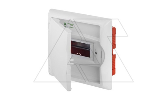 Щит встраив. ECO BOX 1x6M, N/PE 2x 2x16+3x10mm2, белая пласт. дверь, белый RAL9003, 240x270x106mm, IP40 фото