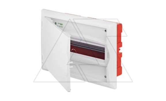 Щит встраив. ECO BOX 1x12M, N/PE 2x 2x16+7x10mm2, белая пласт. дверь, белый RAL9003, 240x360x106mm, IP40 фото