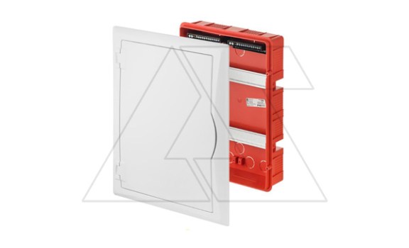 Щит встраив. ECO BOX 2x12M, N/PE 3x 2x16+7x10mm2, белая пласт. дверь, белый RAL9003, 430x350x95mm, IP40 Elektro-Plast даташит схема