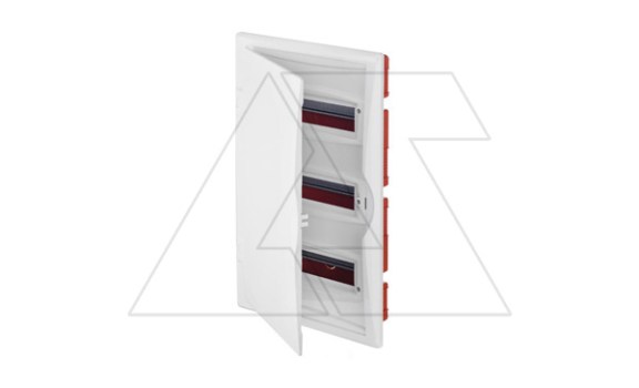 Щит встраив. ECO BOX 3x12M, N/PE 4x 2x16+7x10mm2, белая пласт. дверь, белый RAL9003, 560x350x102mm, IP40 фото