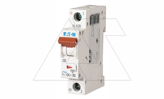 Авт. выключатель PL7-C4/1-DC, 1P, 4A, хар-ка C, 10kA, 250VDC, 1M фото